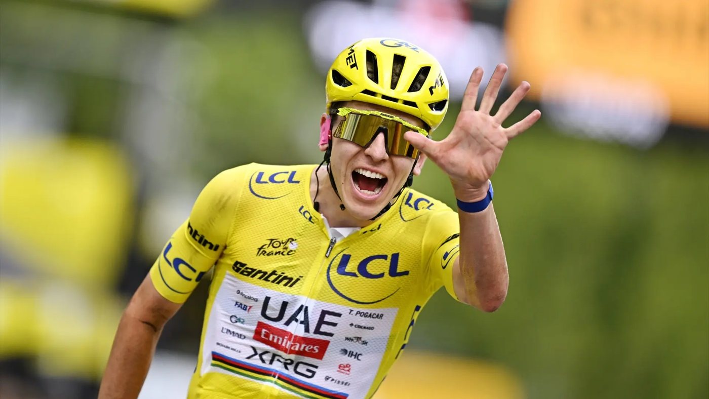 Tadej Pogacar conquista su quinto Tour de Francia e iguala el récord de cinco leyendas