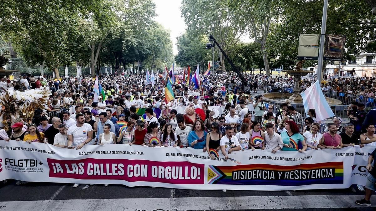 El Orgullo LGTBI llena Madrid frente a la ofensiva reaccionaria global