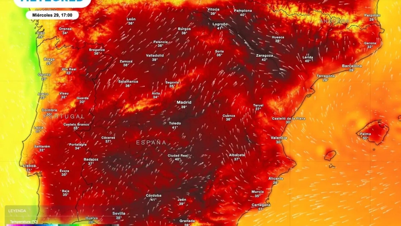 La cuarta ola de calor del verano se aproxima a España con temperaturas de hasta 42 grados
