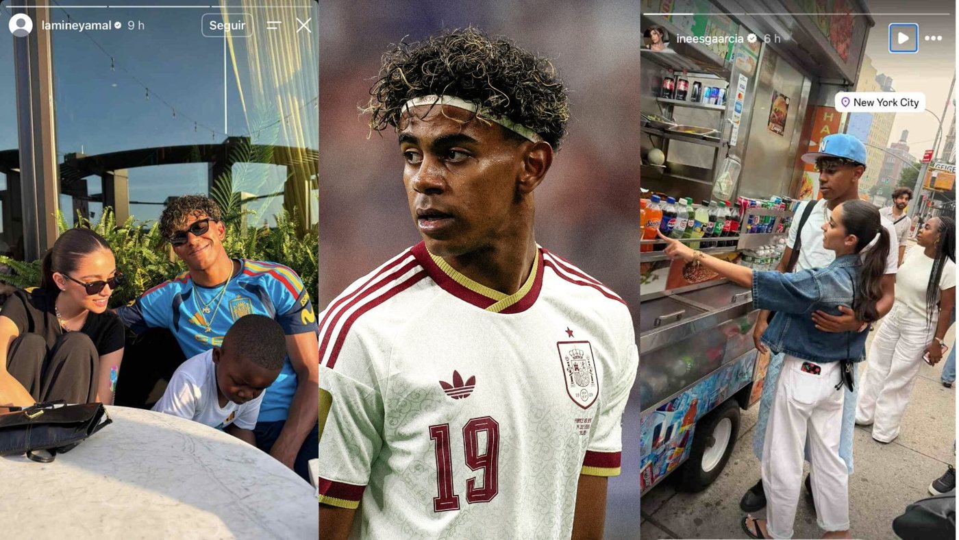 Lamine Yamal disfruta de Nueva York con su familia antes de la final del Mundial