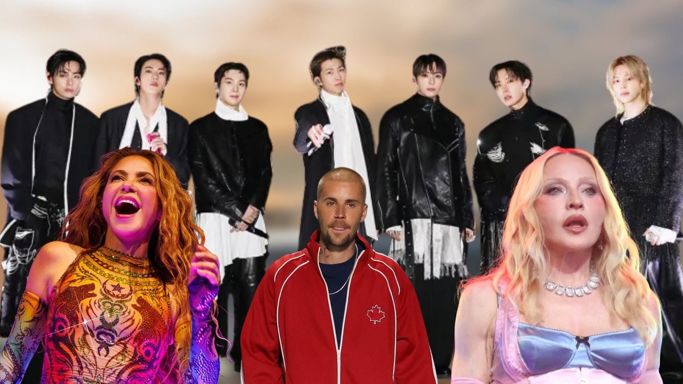 Justin Bieber, Shakira, Madonna y BTS actuarán en el descanso de la final del Mundial 2026