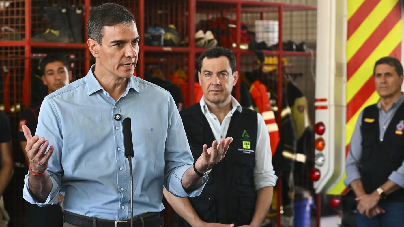 Sánchez reclama unidad y un pacto de Estado climático tras el incendio de Los Gallardos
